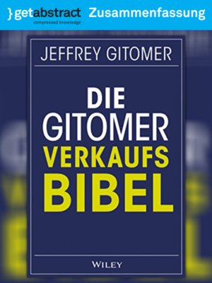 cover image of Die Gitomer Verkaufsbibel (Zusammenfassung)